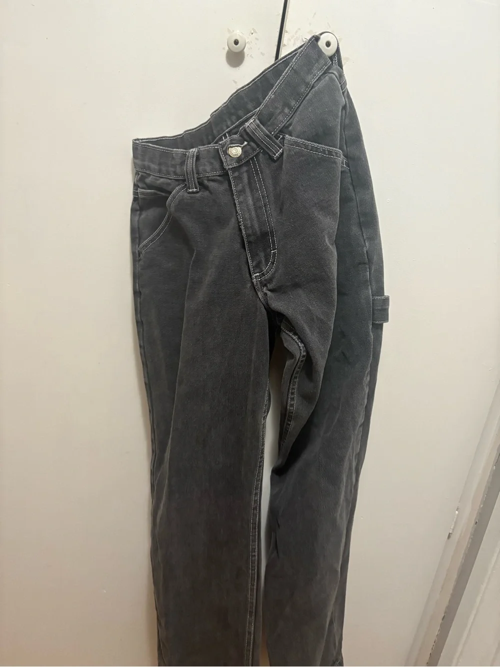 John Galt Black Cargo Jeans